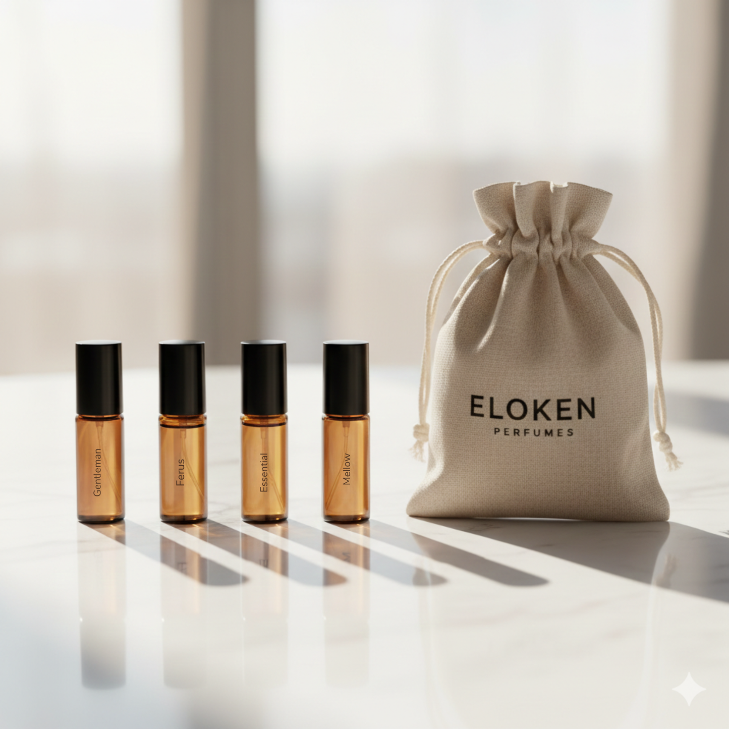 Probierset aus 4 unterschiedlichen Düften für Herren / Unisex